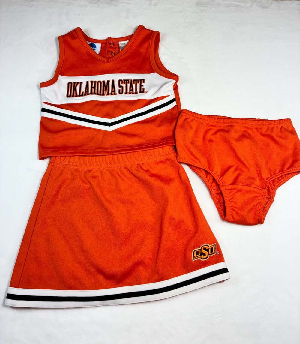 NCAA By Outerstuff Oklahoma State Cowboys Cheerleader Outfit Size 3T